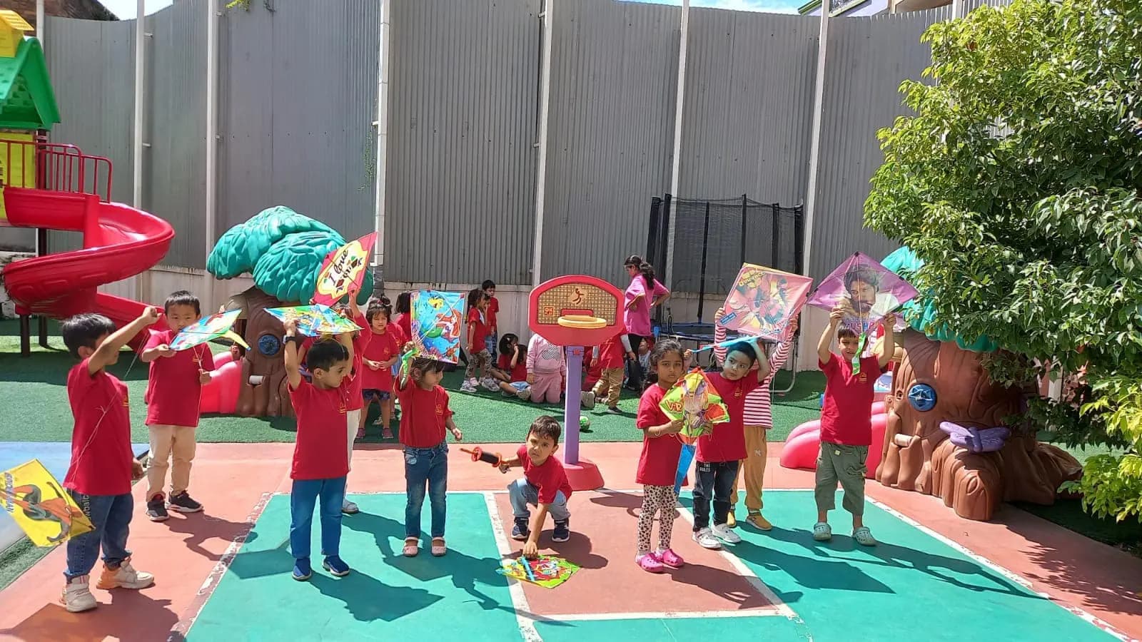 A Dashain celebration at school