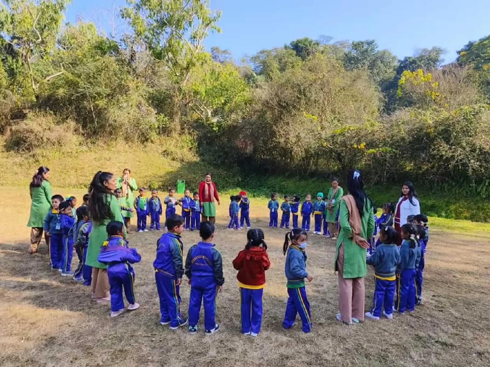 Children together in a circle