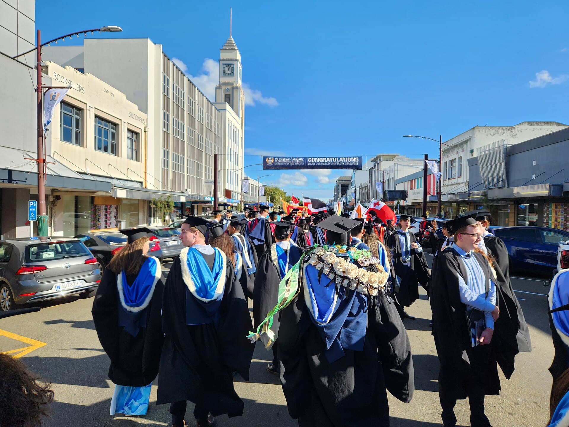A university graduation procession
